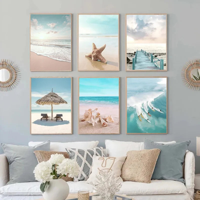 Coastal Turtle Canvas Art