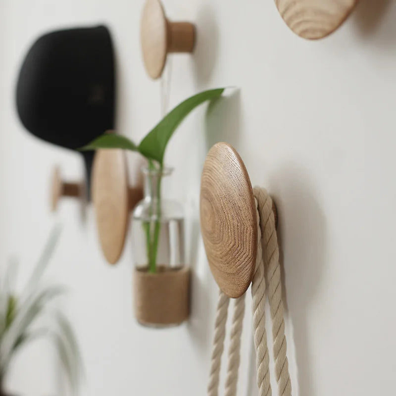 Wooden Coat Hook Rack