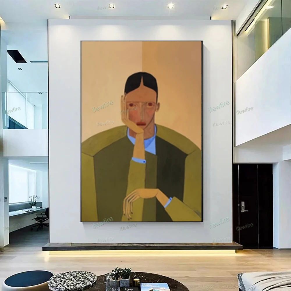Handmade Figure Canvas Art