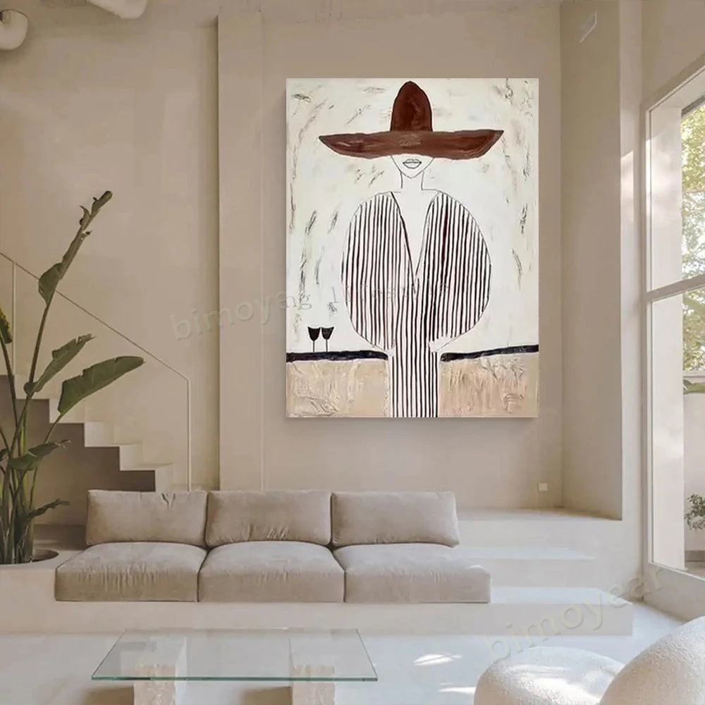 Handmade Figure Canvas Art