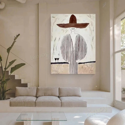 Handmade Figure Canvas Art