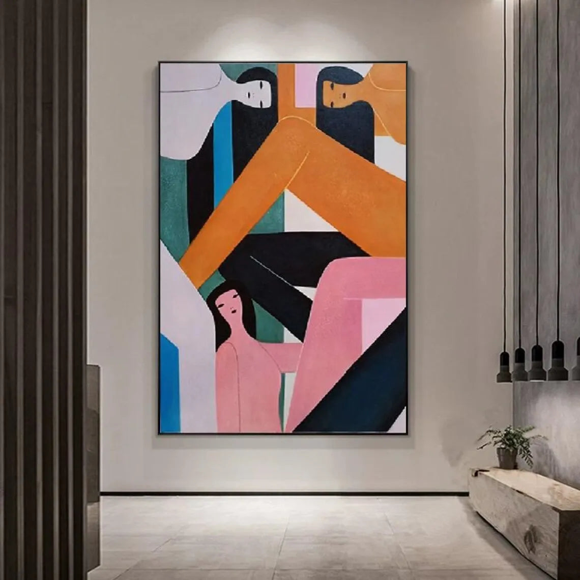 Abstract Figure Canvas Art