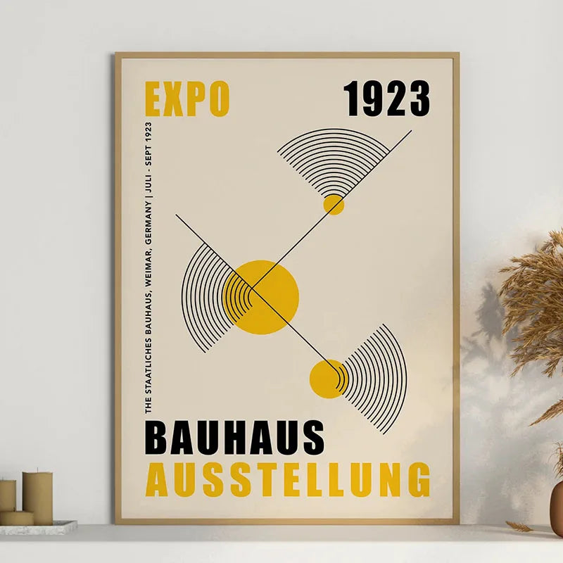 Bauhaus Rainbow Canvas Art