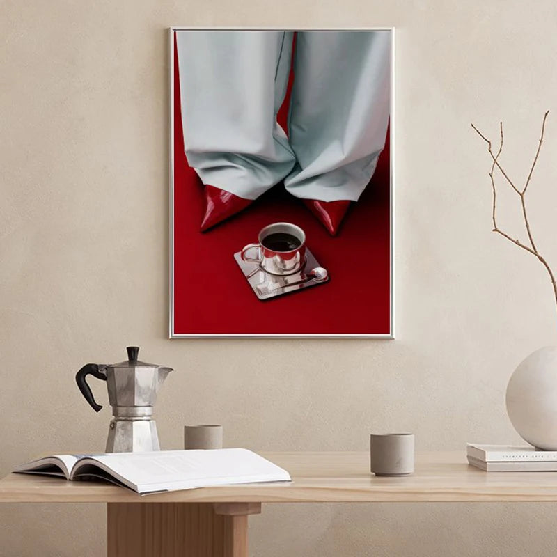 Botanical Cherry Flower Canvas