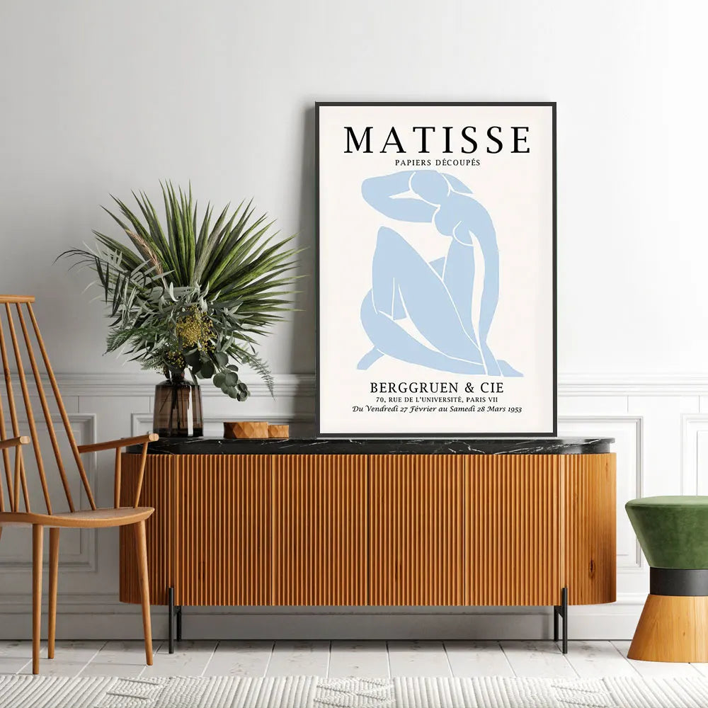 Blue Flower Market Print