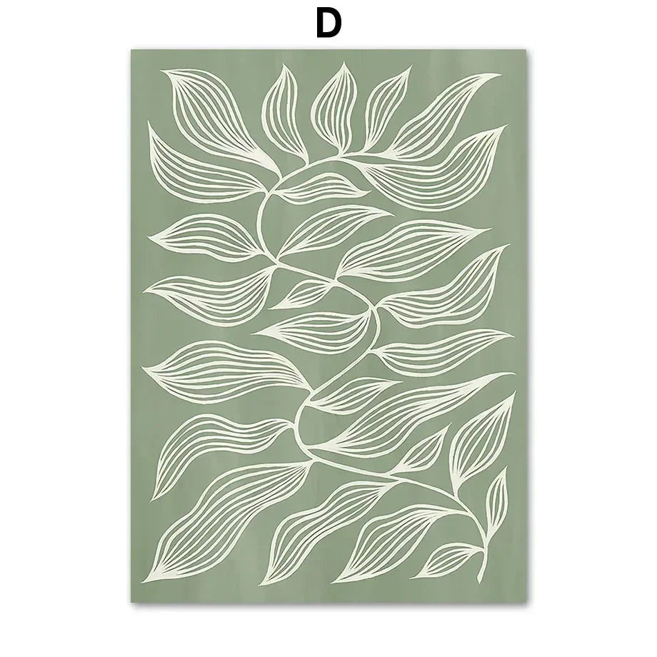 Green Graphic Shapes Art