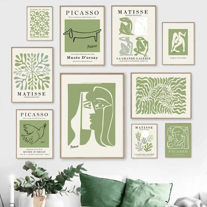 Matisse Floral Line Art