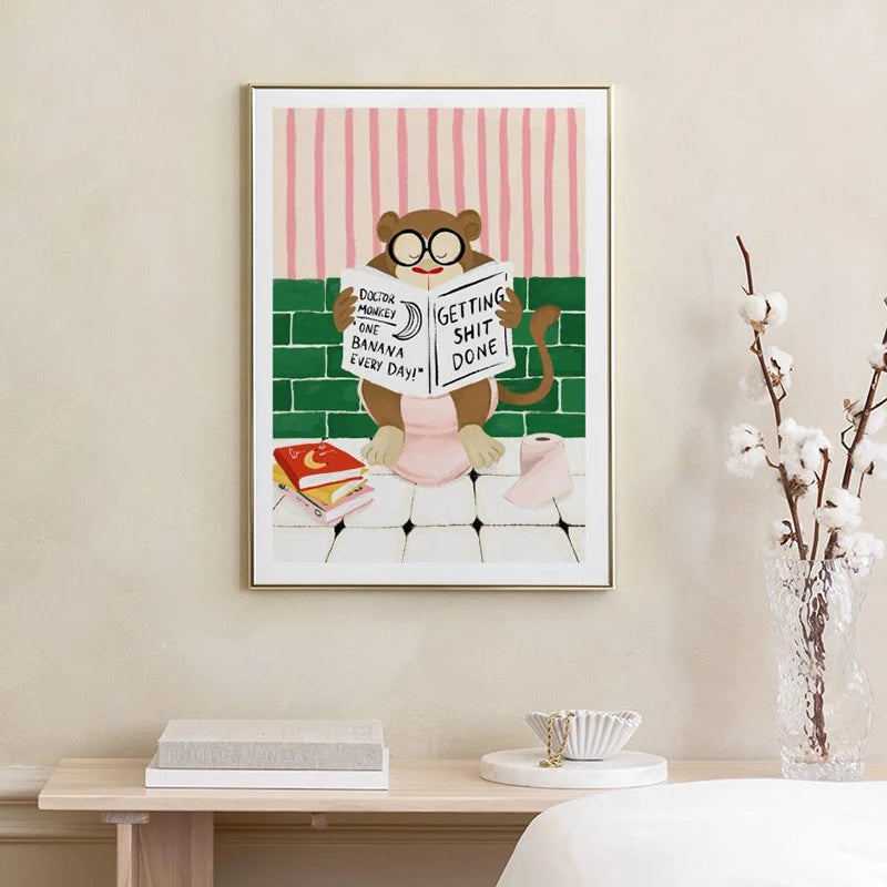 Colorful Crocodile Canvas Art