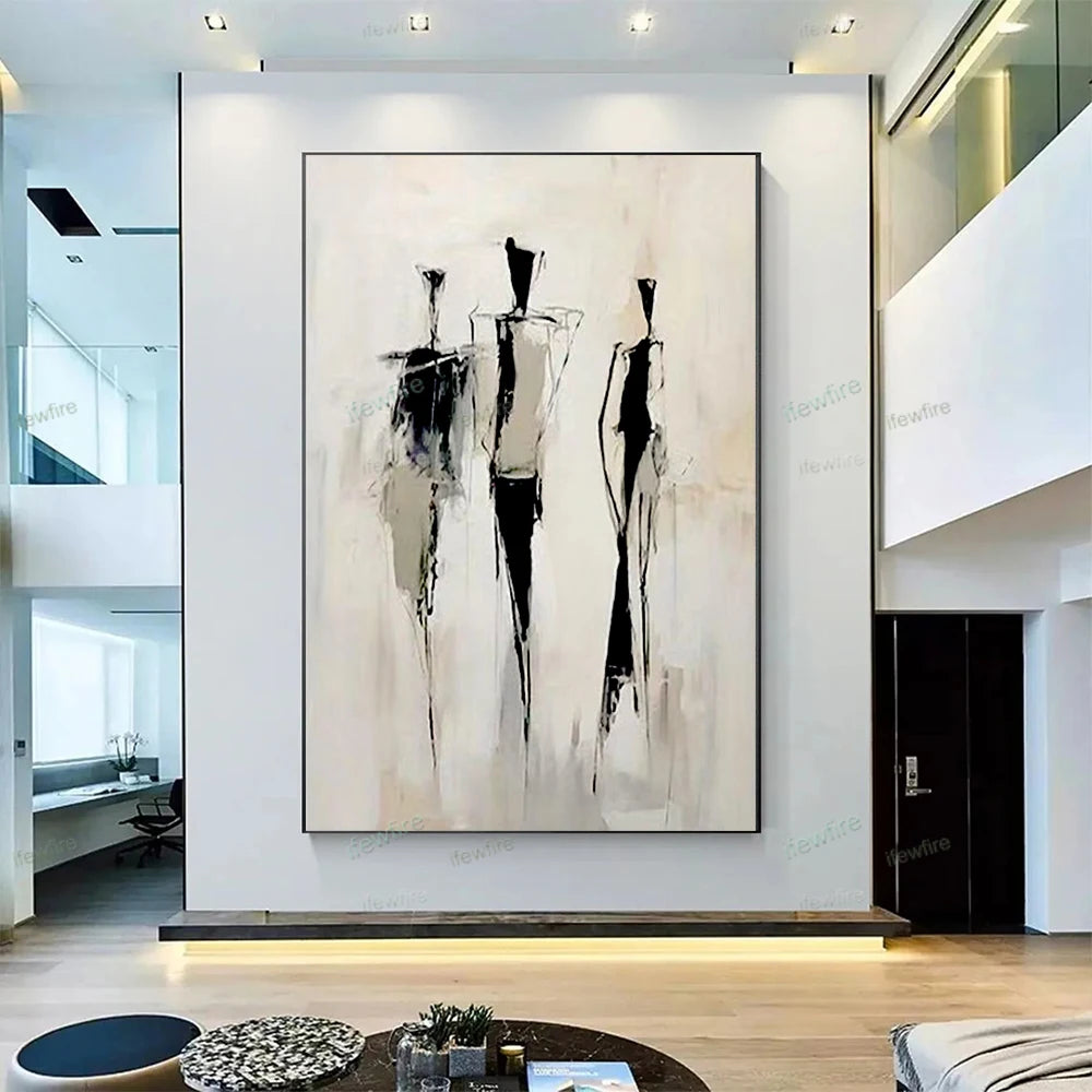 Handmade Figure Canvas Art