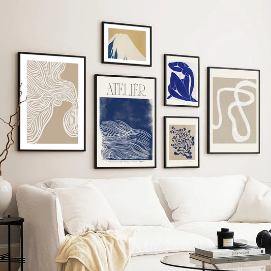 Blue Matisse Canvas Art