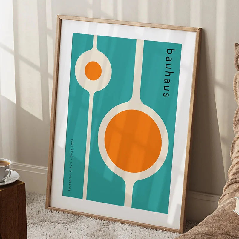 Bauhaus Rainbow Canvas Art