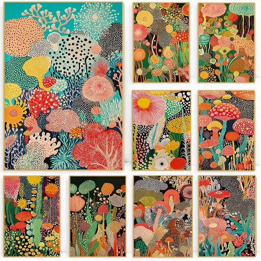 Kusama Botanical Canvas Art