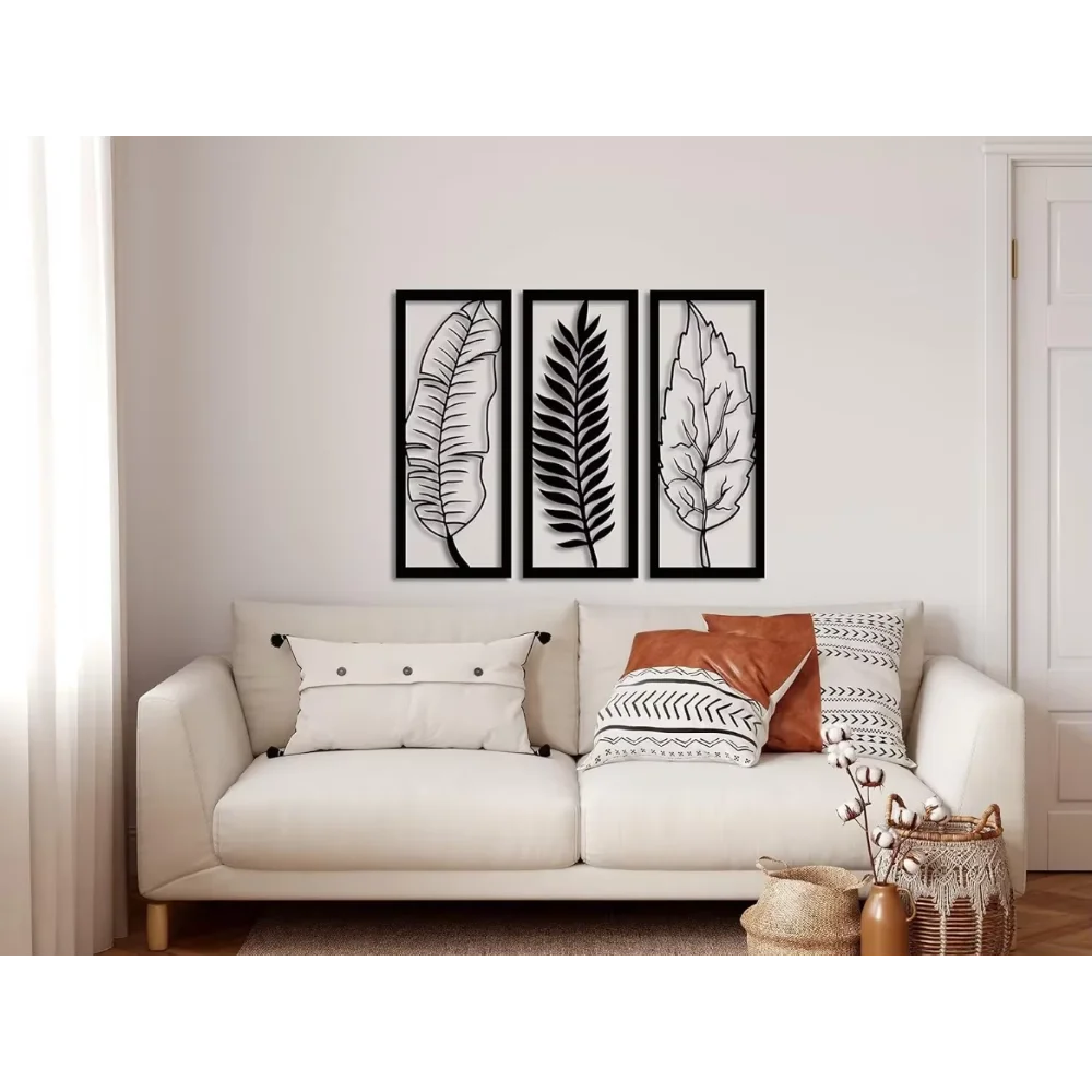 Elegant Metal Leaf Art