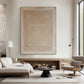 Beige Abstract Canvas Art