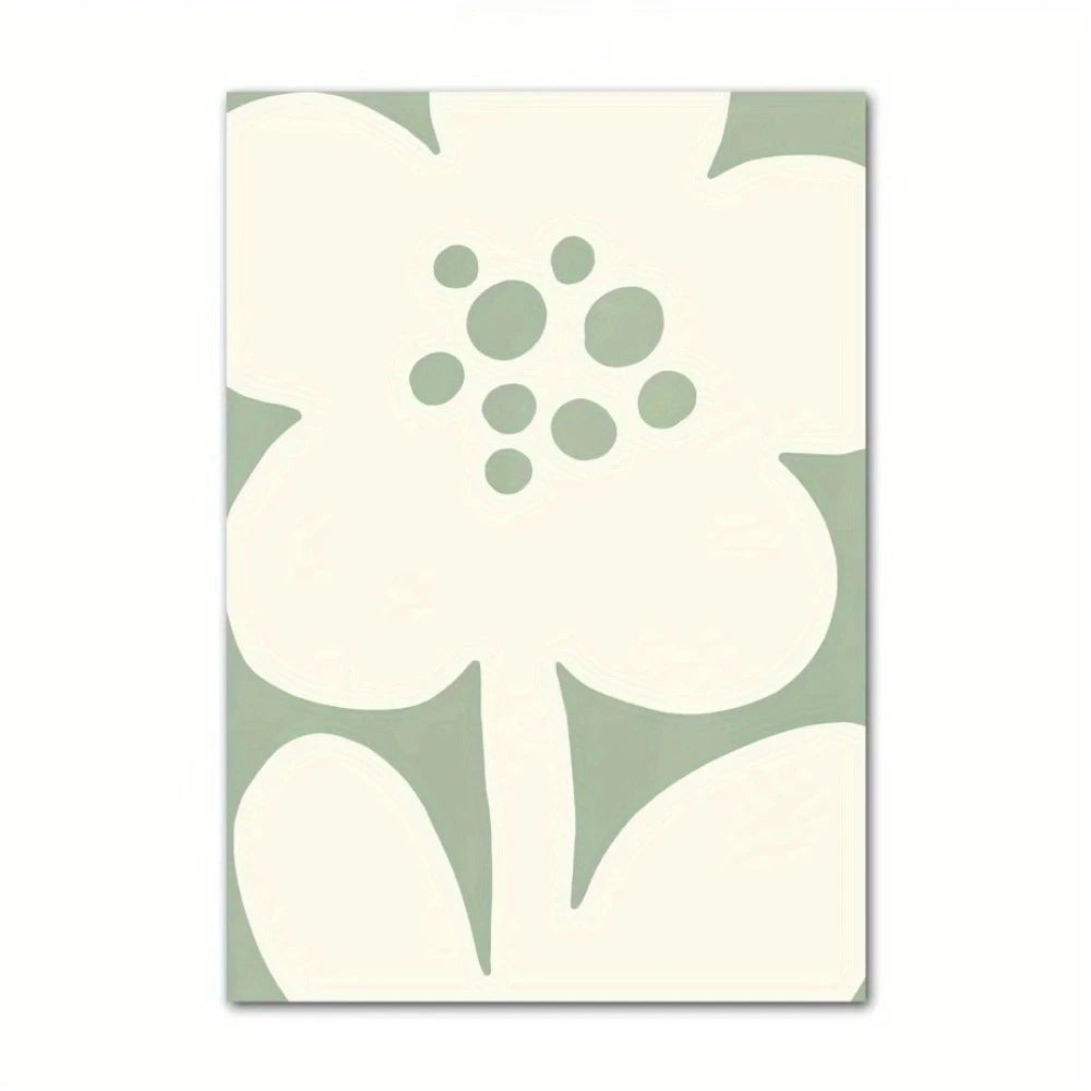 Green Floral Canvas Art