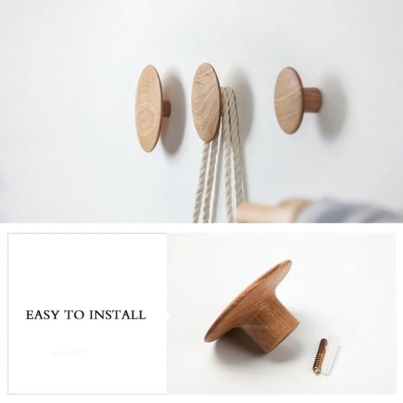 Wooden Coat Hook Rack