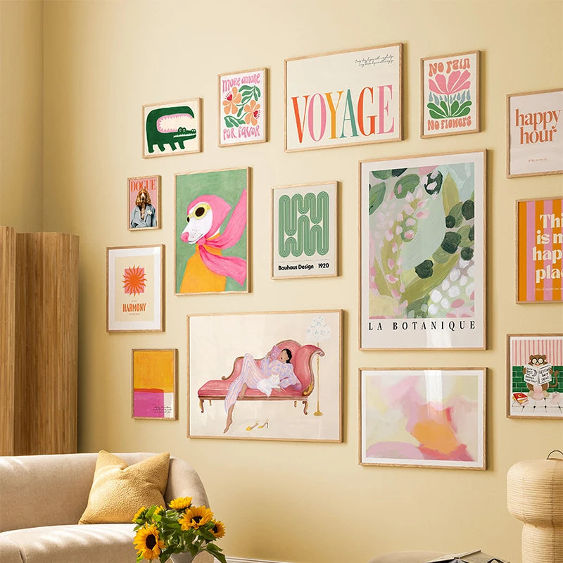 Colorful Crocodile Canvas Art