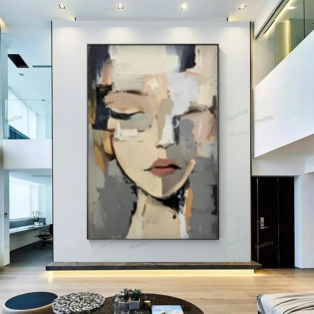 Handmade Figure Canvas Art