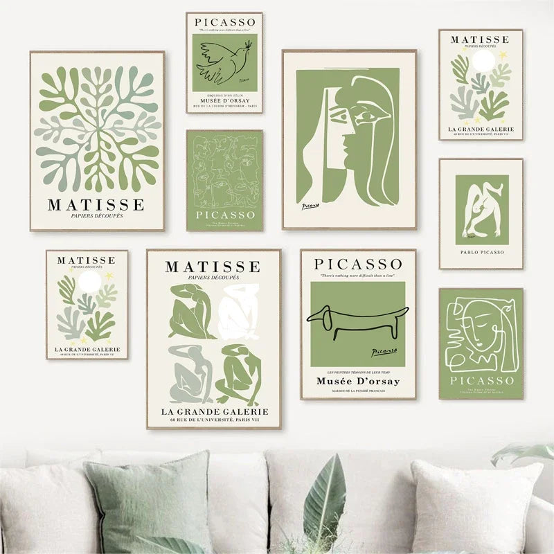 Matisse Floral Line Art