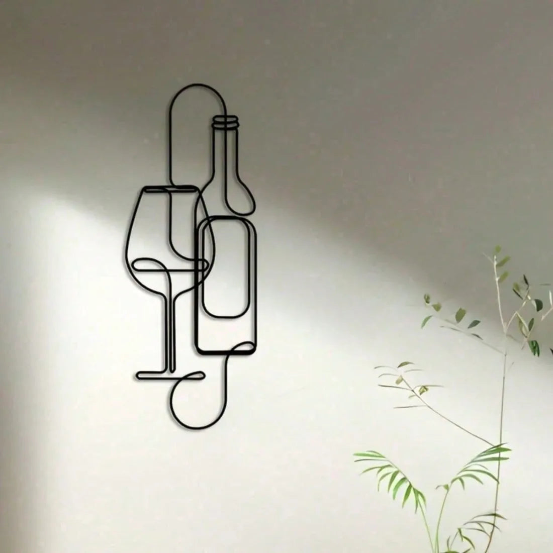 Modern Iron Wine Rack