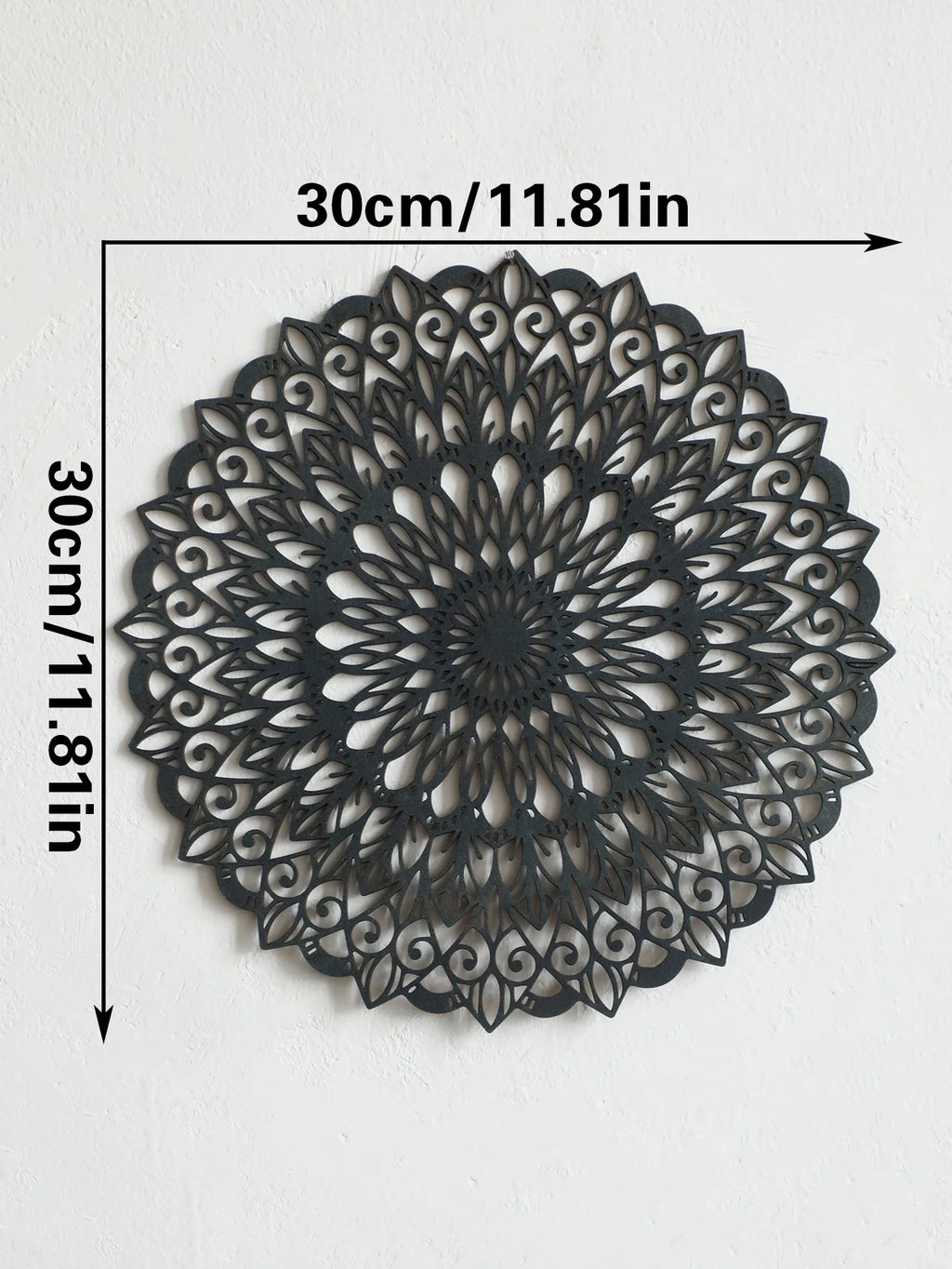 Boho Wooden Mandala Art Wall Hanging Chic Home Decorative Hanging Wall Decor Crafts for Bedroom Living Room Study Room Dorm Gift