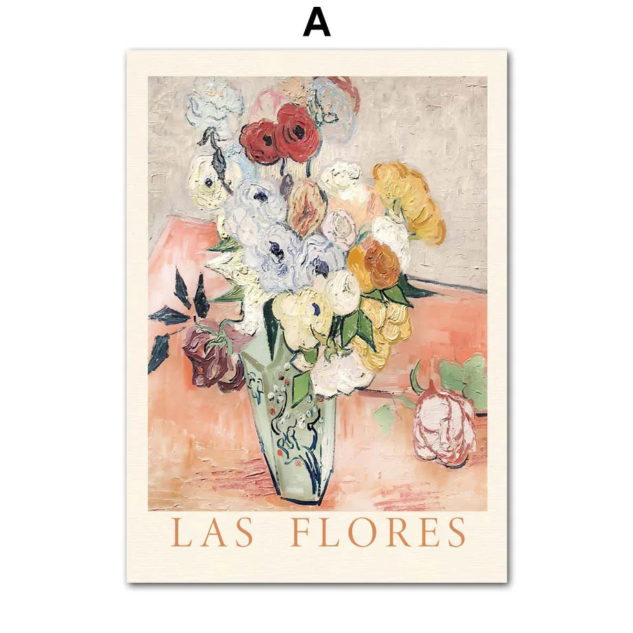 Van Gogh Floral Canvas