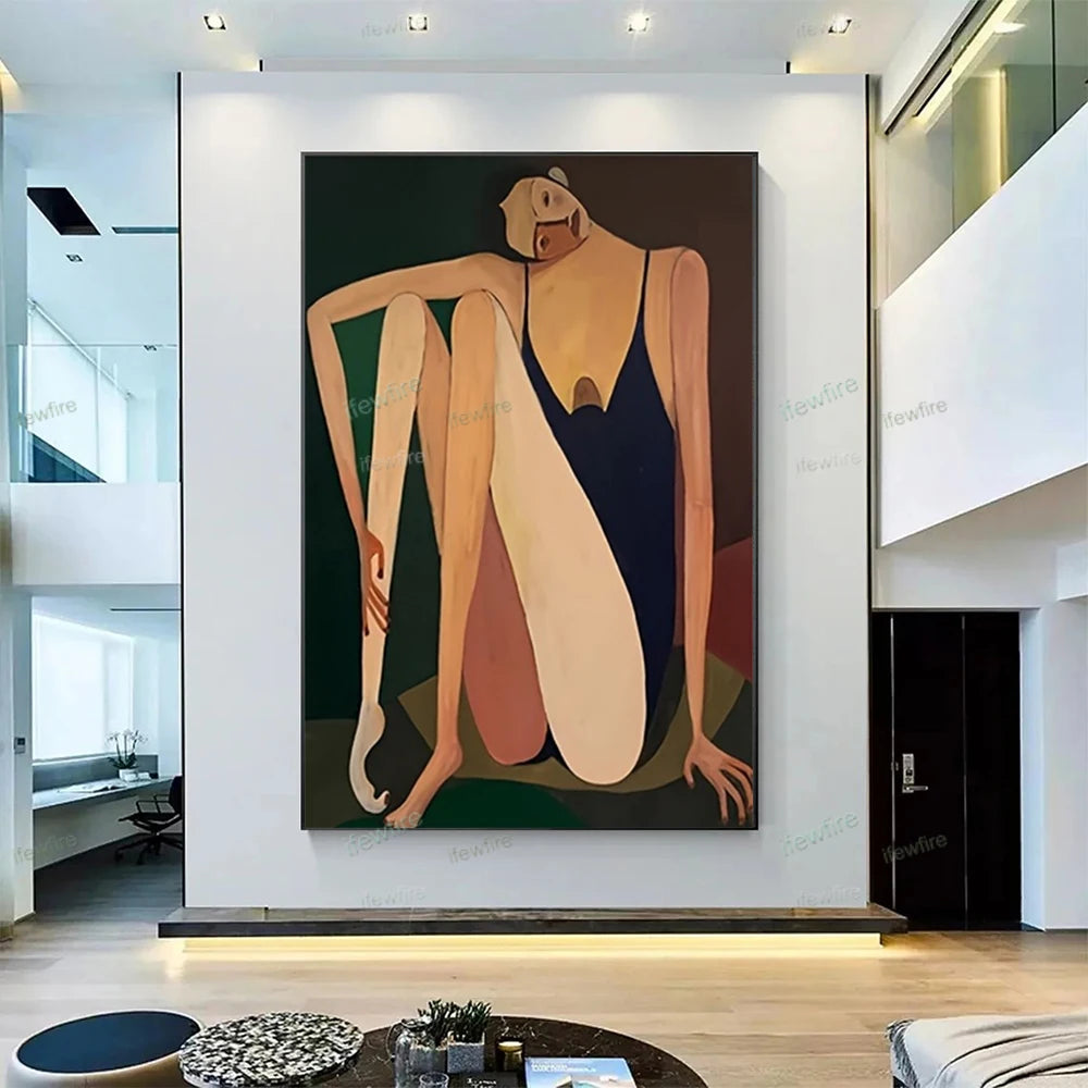 Handmade Figure Canvas Art