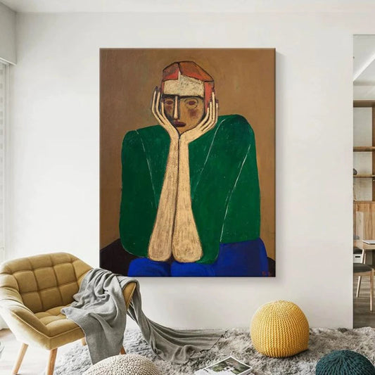 Abstract Figure Canvas Art