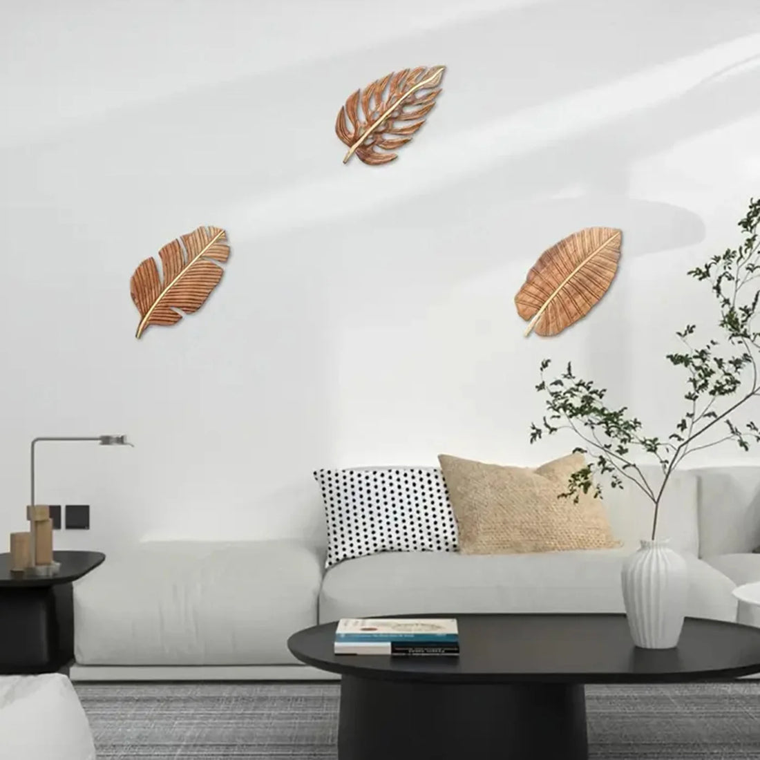 Boho Wood Leaf Art