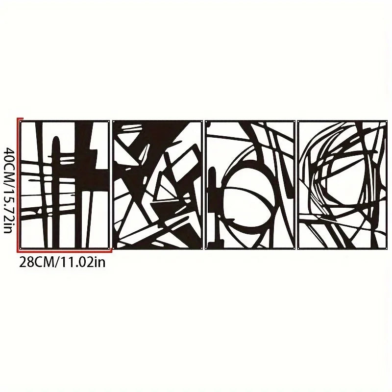 Minimal Line Metal Art