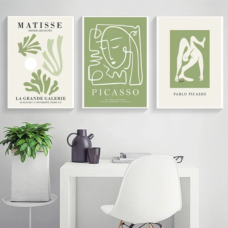 Matisse Floral Line Art