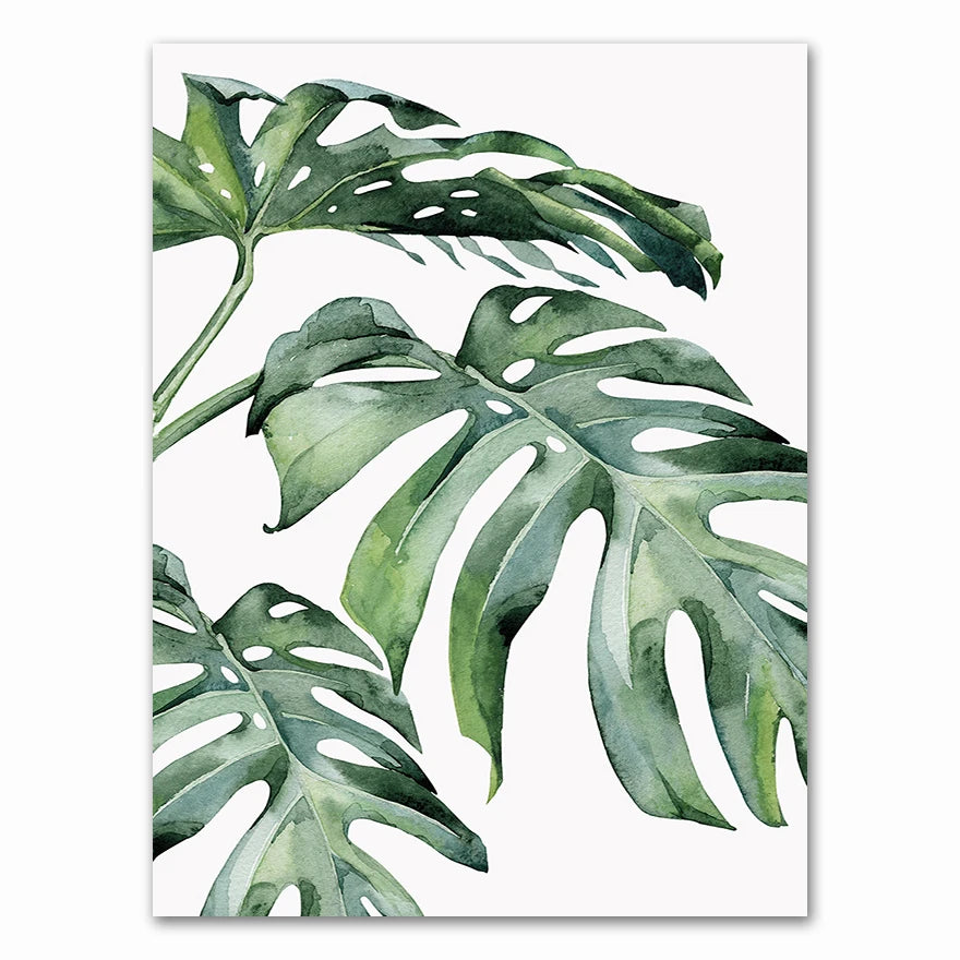 Tropical Plant Canvas Art
