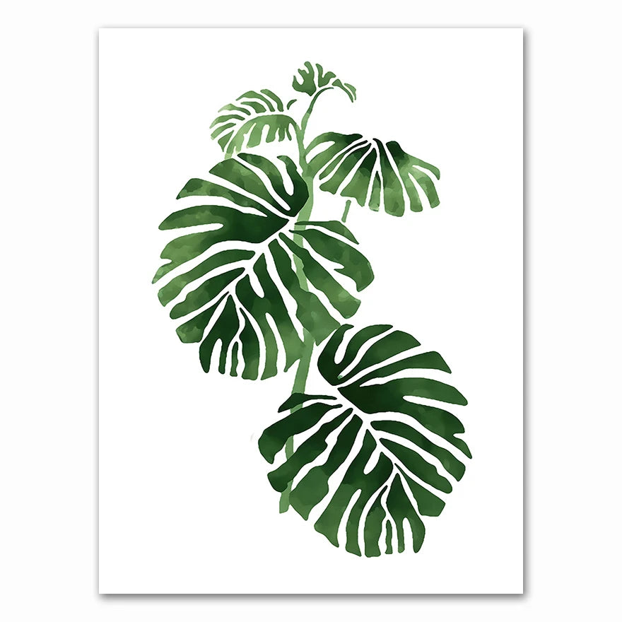 Tropical Plant Canvas Art