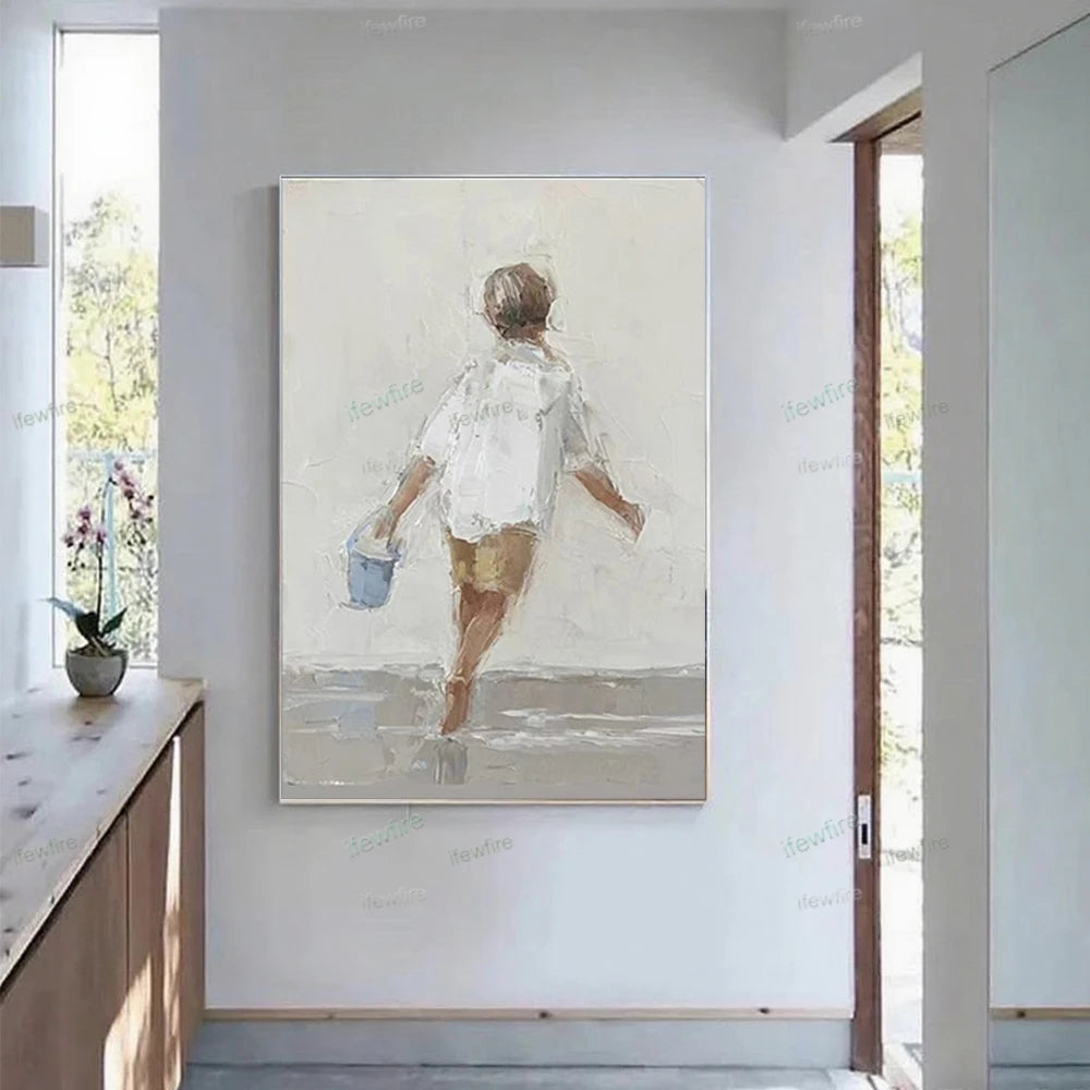 Handmade Figure Canvas Art