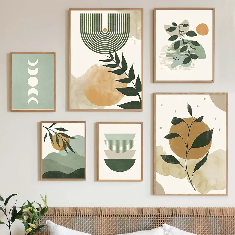 Boho Sun Moon Canvas