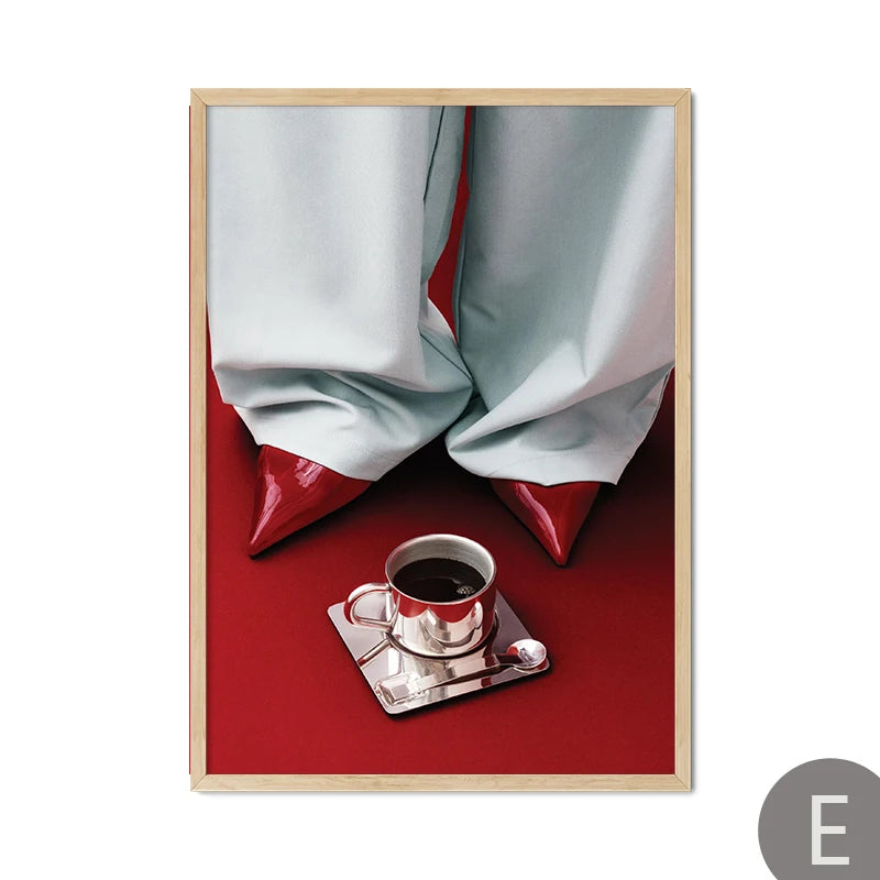 Botanical Cherry Flower Canvas