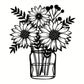 Peach Blossom Metal Art