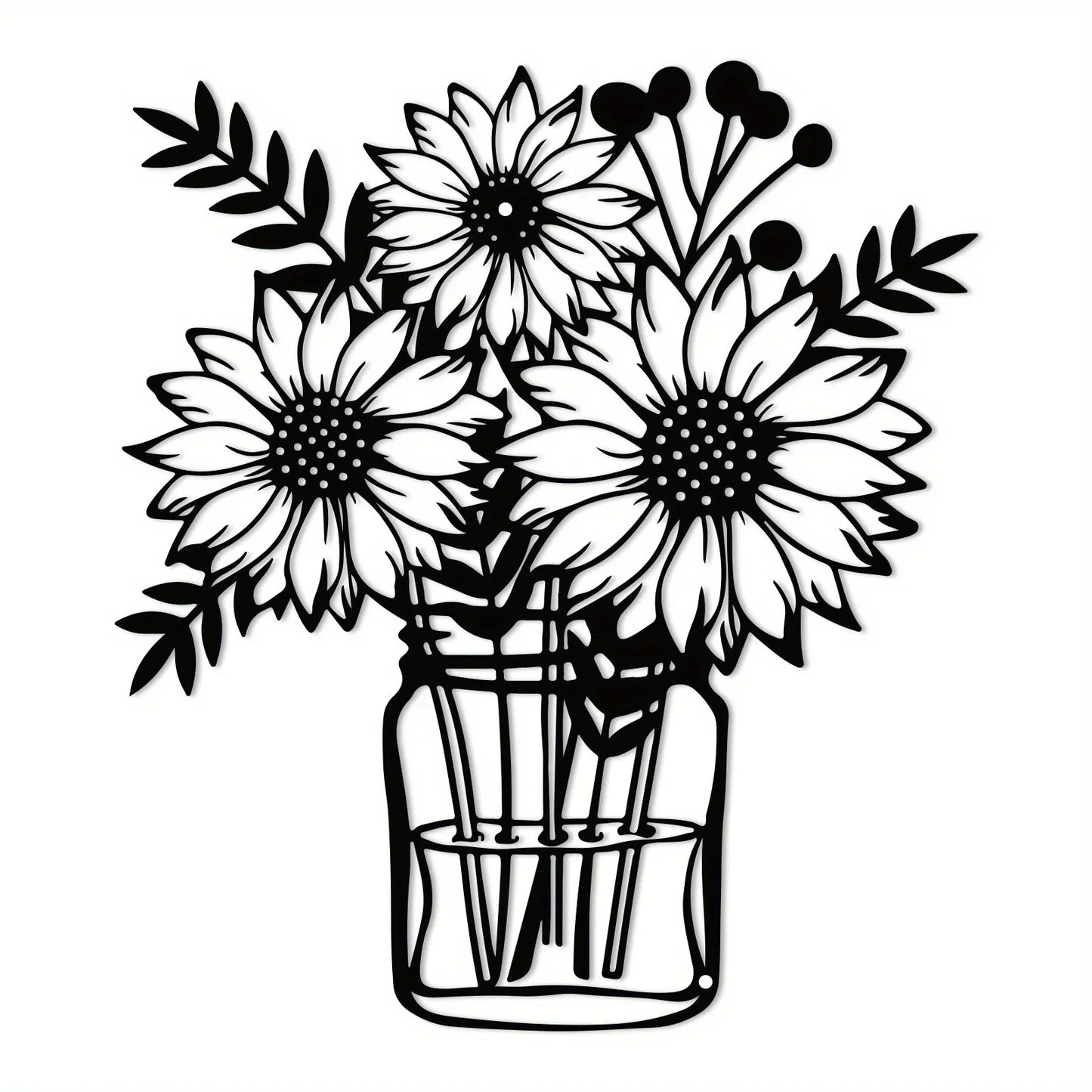 Peach Blossom Metal Art