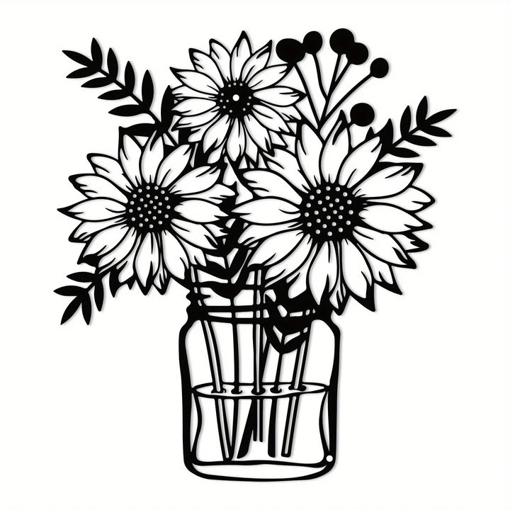 Peach Blossom Metal Art