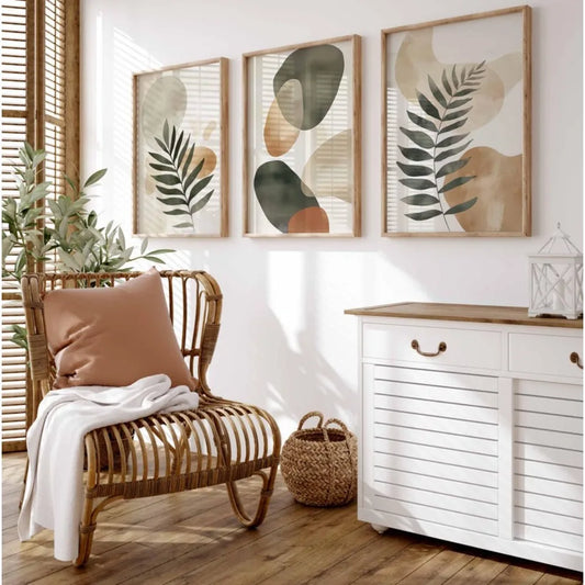 Boho Botanical Canvas Set