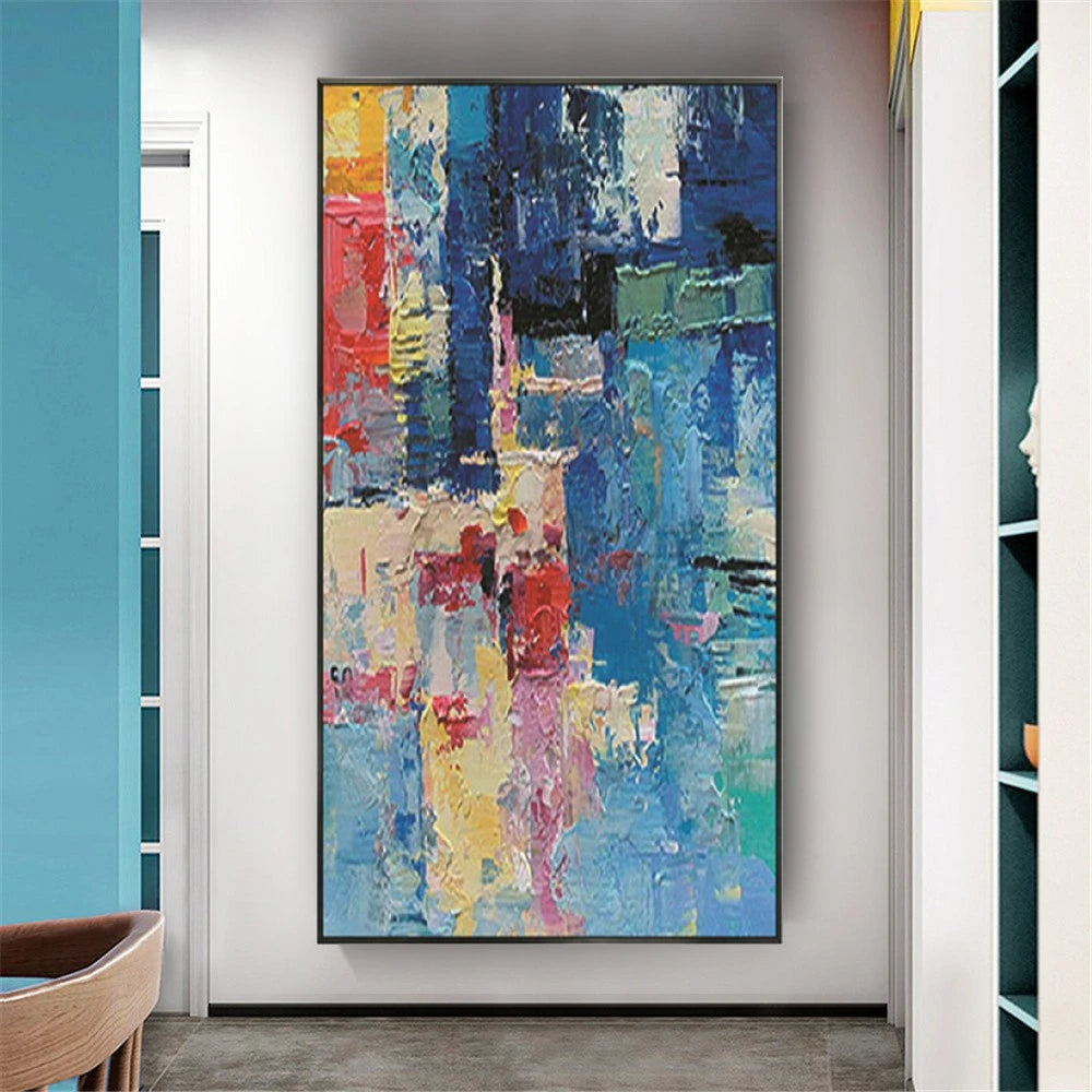 Carnaval Wall Art Abstract Handmadde Oil Painting On Canvas Lovely Colorful Art Work Custom Painting Large Wall Decor Room Decor