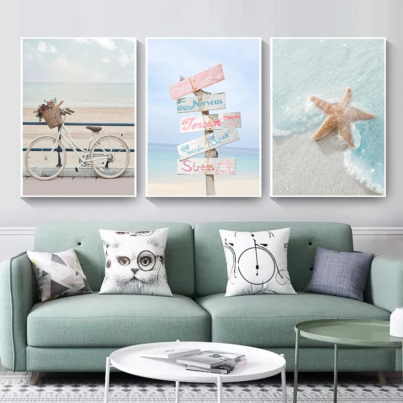 Coastal Turtle Canvas Art