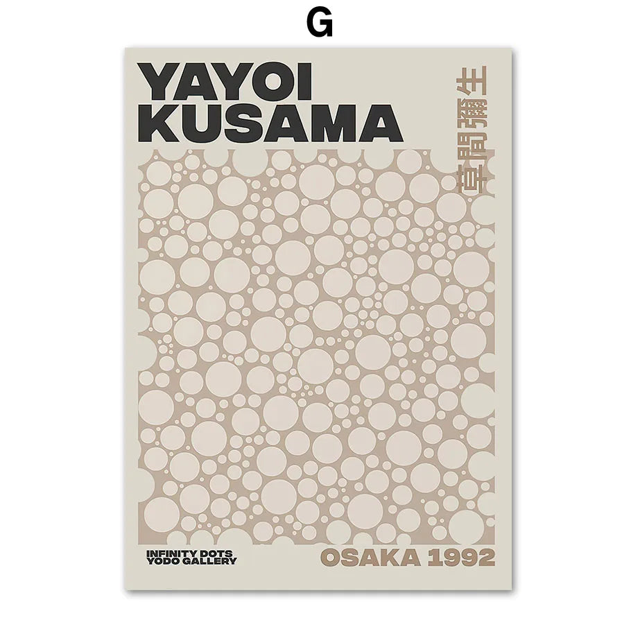 Abstract Matisse LIne Yayoi Kusama Lucky Queen Vintage Posters Canvas Painting Wall Art Print Room Modern Interior Home Decor
