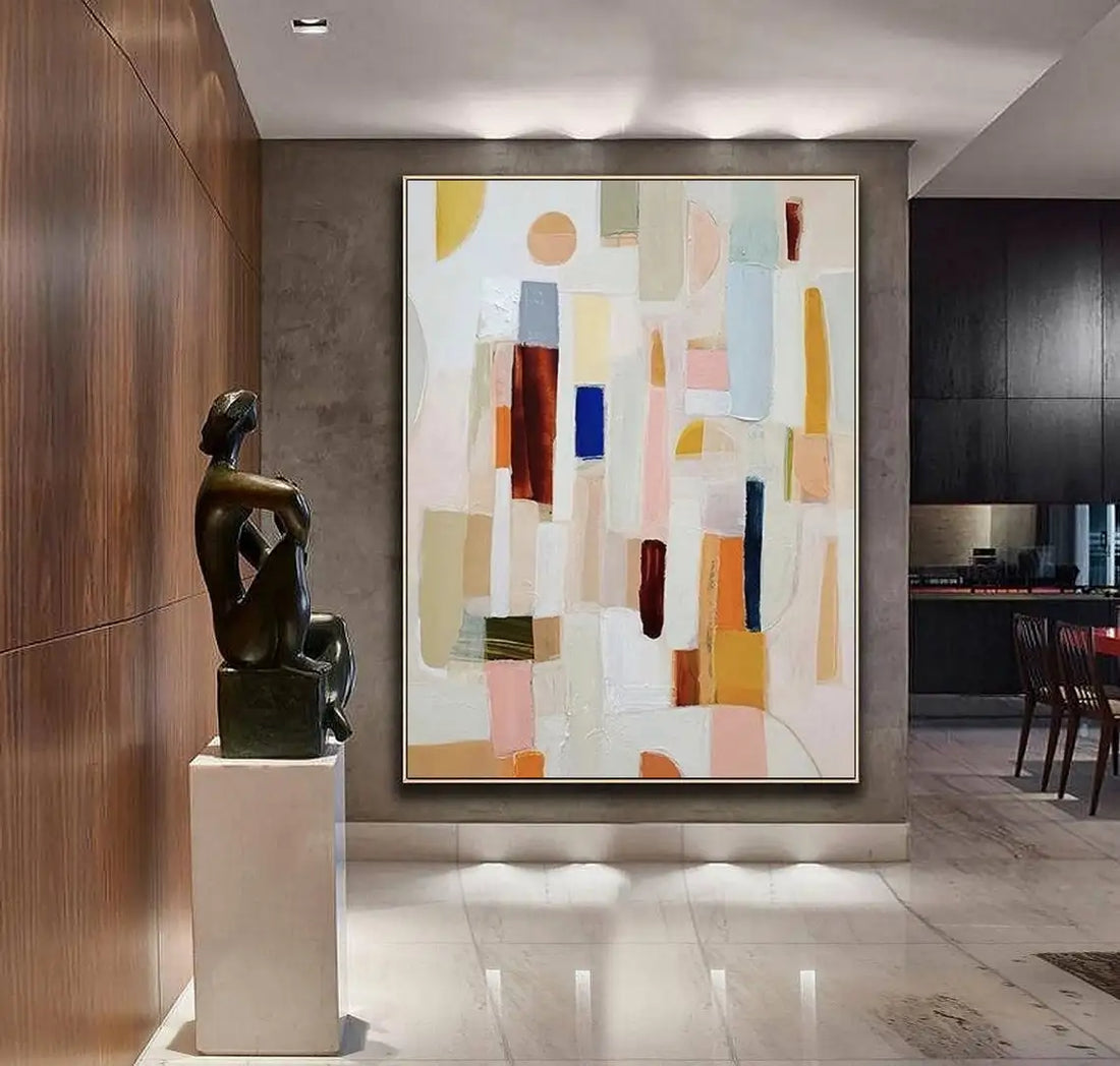 Green Bauhaus Block Art