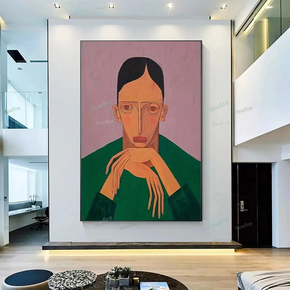 Handmade Figure Canvas Art