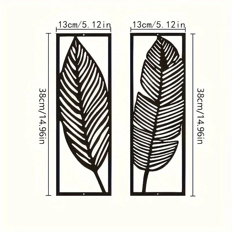 Metal Leaf Wall Decor