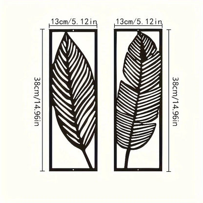 Metal Leaf Wall Decor