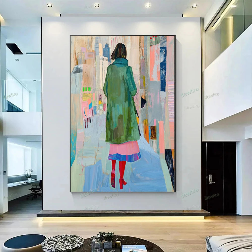 Handmade Figure Canvas Art