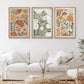 Abstract Floral Canvas Set