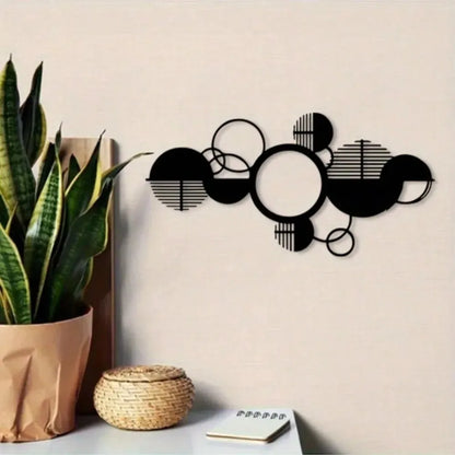 Geometric Metal Circle Art